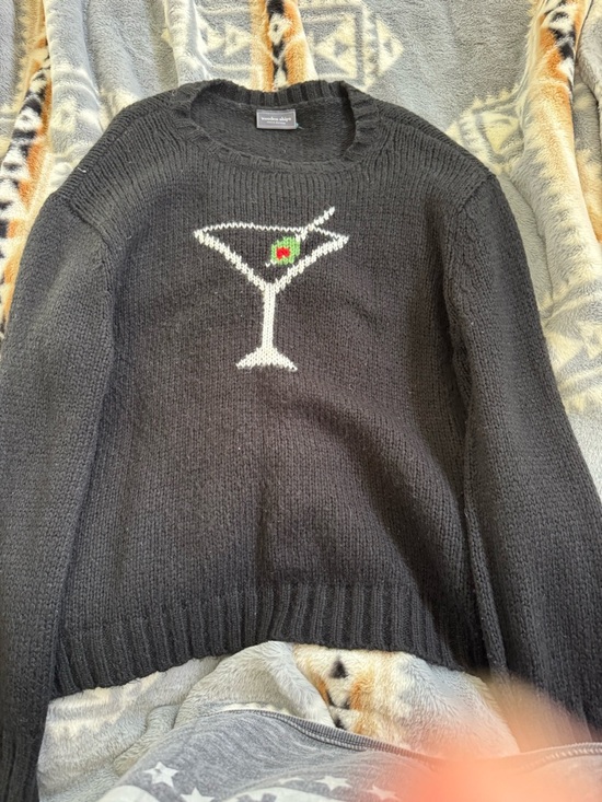 Wooden Ships Sweaters - Wooden Ships Black Knit Sweater with Label M/L